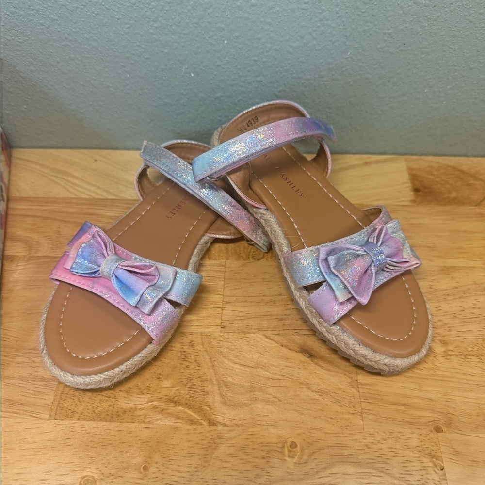 Laura Ashley Lilac Girl's Espadrille Sandals